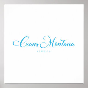 Poster CRANS-MONTANA Apres-Ski