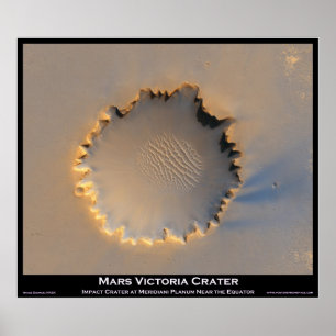 Póster Cratera de Marte Victoria