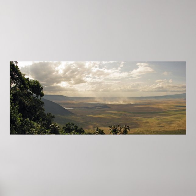 Póster Cratera de Ngorongoro, Tanzânia (Frente)