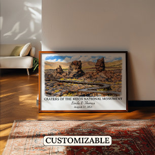 Poster Crateras da Lua Monumento Nacional Idaho Personali