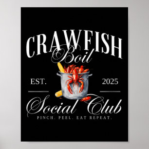Poster Crawfish Boil Social Club Cajun Seafood Festival S