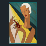 Poster Crawfish Pinch Tail Art Deco<br><div class="desc">Crawfish Pinch Tail Art Deco</div>