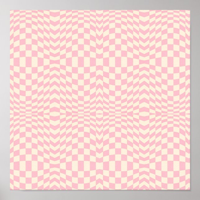 Poster Crazy Checkerboard Design (Frente)
