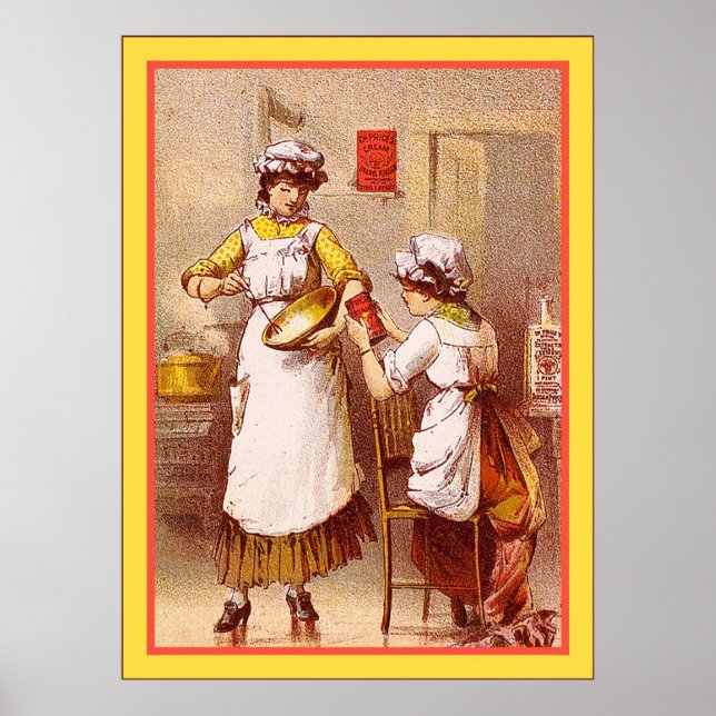 Póster Cream Baking Powder do Dr. Price ~ 1880-1900 (Frente)