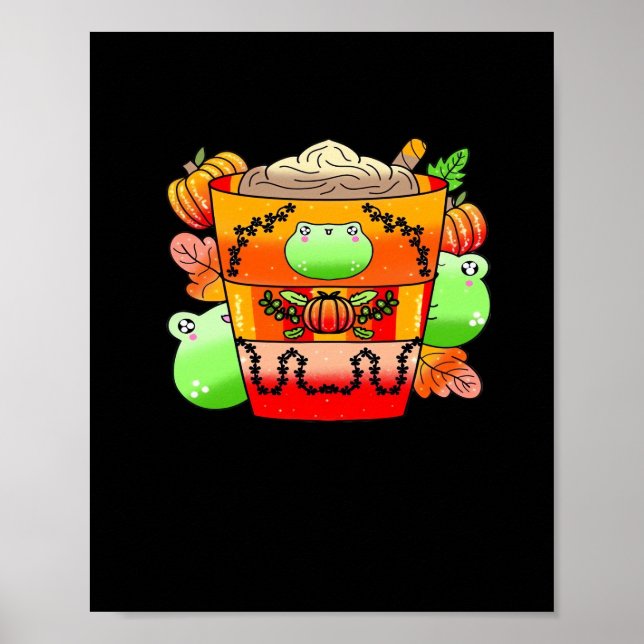 Poster Creamy Pumpkin Spice Latte Season (Frente)