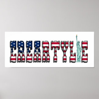 Poster crearílico da América