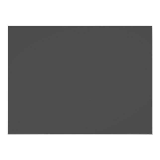 Póster Create Your Own dark gray Custom Design (Frente)