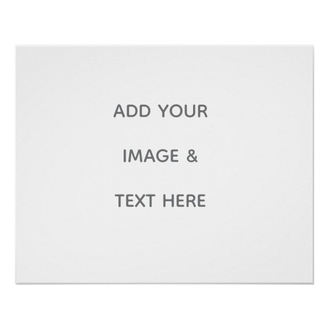 Póster Create Your Own white  (Frente)