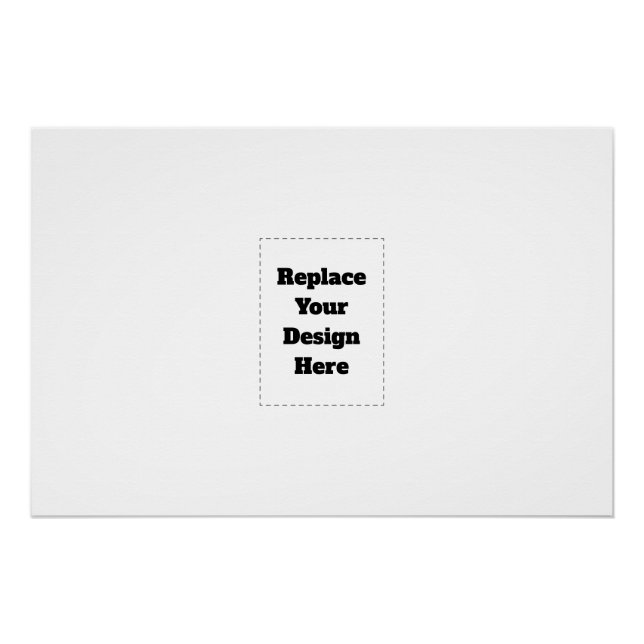 Póster Create Your Own white  (Frente)