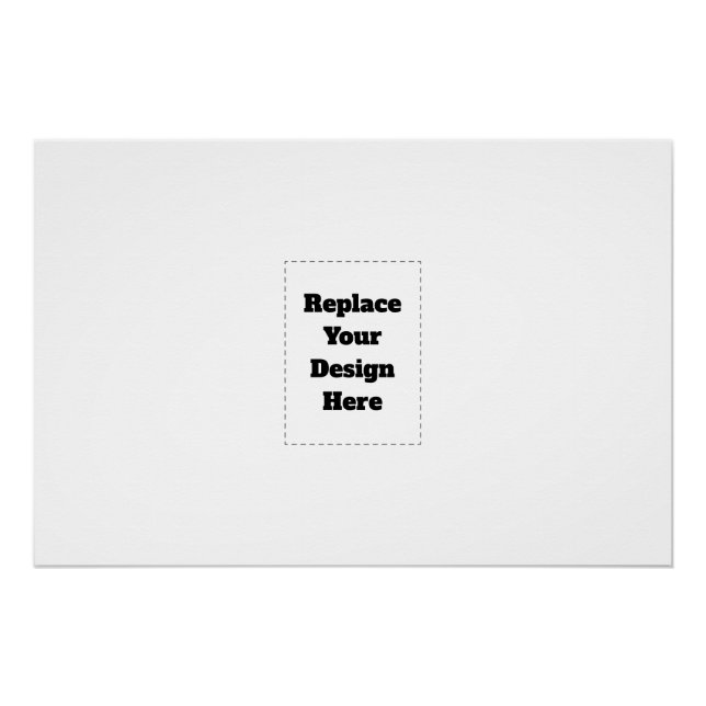 Póster Create Your Own white  (Frente)