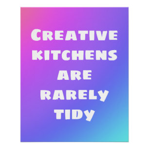 Póster Creative Kitchens são raramente Poster de caridad