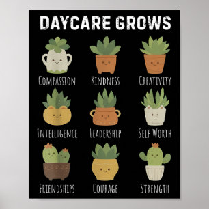 Poster Creche Cultiva Planta Educador de Infância Creche