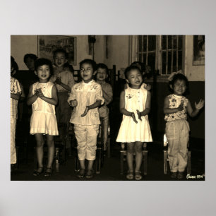 Poster Creche Vintage Changsha China