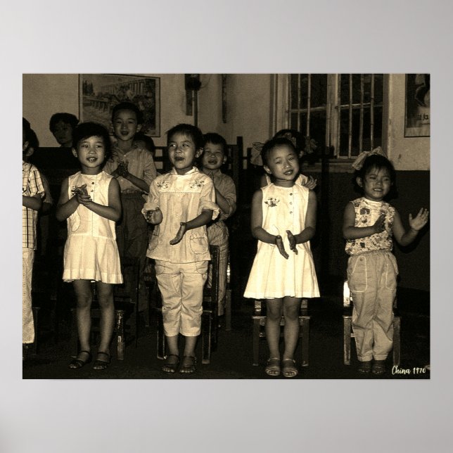 Poster Creche Vintage Changsha China (Frente)