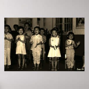 Poster Creche Vintage China Changsha