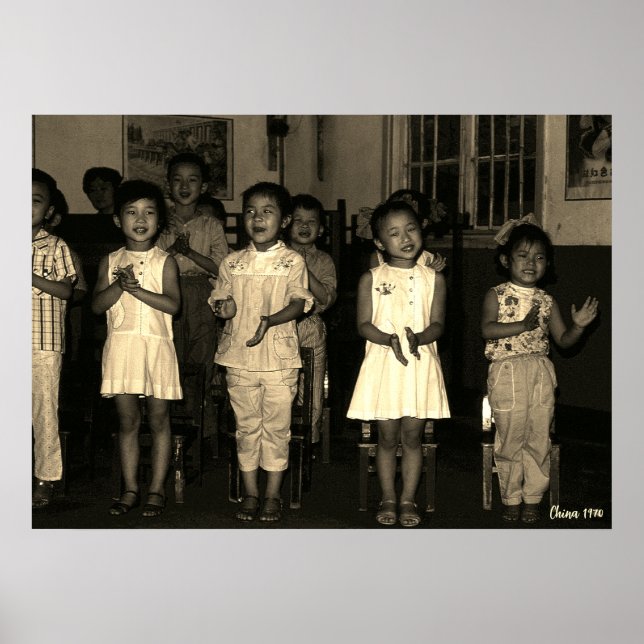 Poster Creche Vintage China Changsha (Frente)