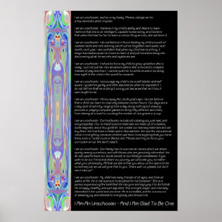 Poster Credo da Unschooler