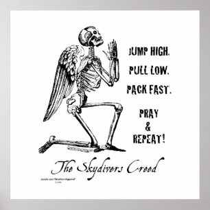 Póster Credo dos Skydivers