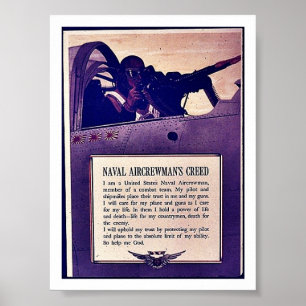 Poster Credo naval de Aircrewman'a
