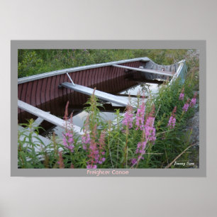 Póster Cree Freighter Canoe - Chisasibi Québec