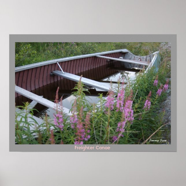 Póster Cree Freighter Canoe - Chisasibi Québec (Frente)