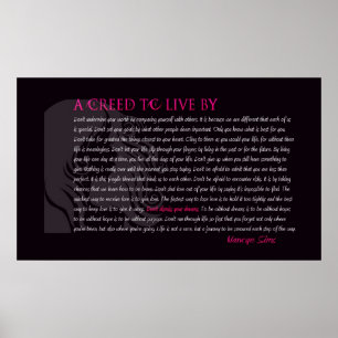 Póster Creed to Live By