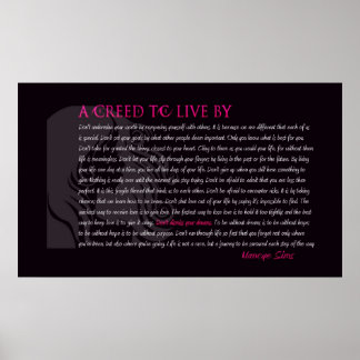 Póster Creed to Live By