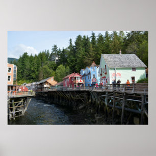 Poster Creek Street em Ketchikan