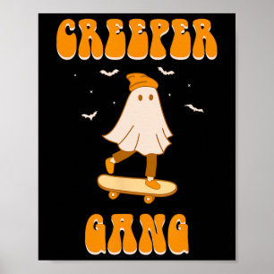 Poster Creeper Gang Fantasma Skateboard Funny Halloween S