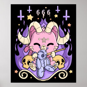 Poster Creepy Kawaii Chibi Horror Cute Creepy Gótico