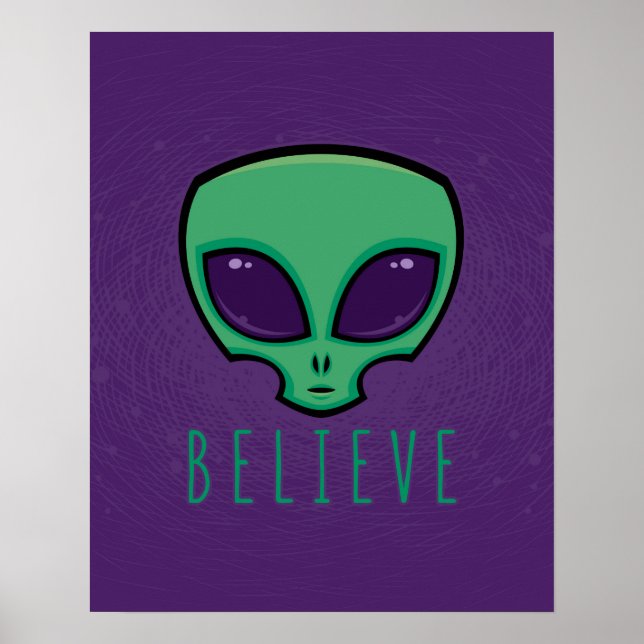 Poster Creia na Alienígena (Frente)