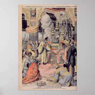 Póster Cremação solene do rei Norodom mim