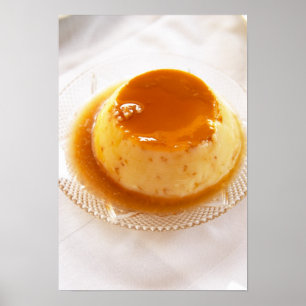 Póster Creme caramelo tipo pudim com caramelo