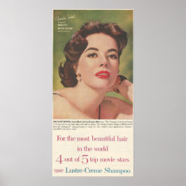 Poster creme De Luster De Anúncio 1958