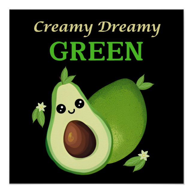 Póster Creme. Sonho. Verde. (Frente)