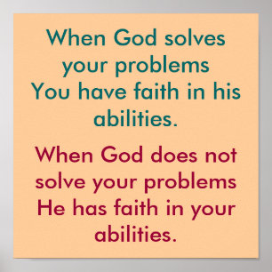 Póster Crença em Deus