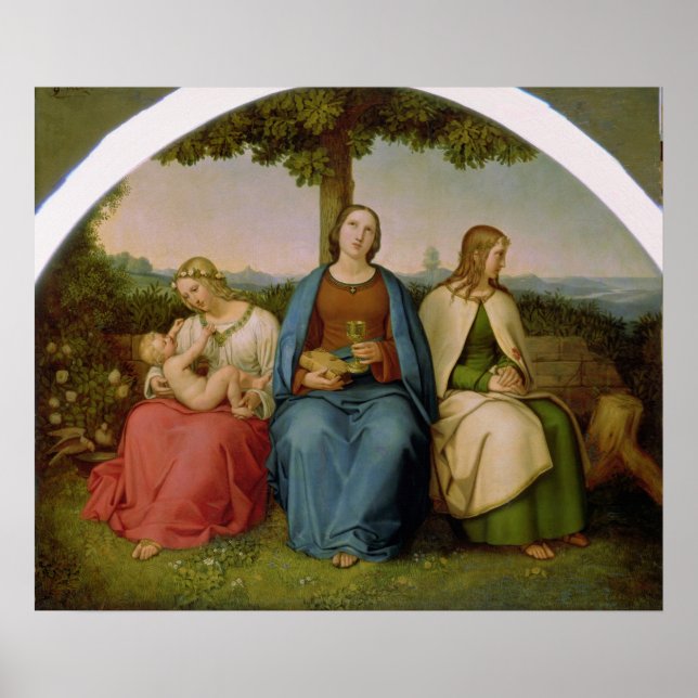 Póster Crença, esperança e amor, 1819 (Frente)