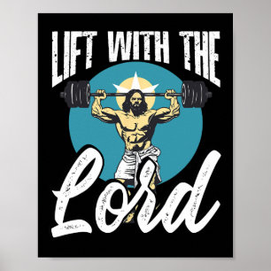 Poster Crenças Cristãs do Instrutor de Academia Construçã