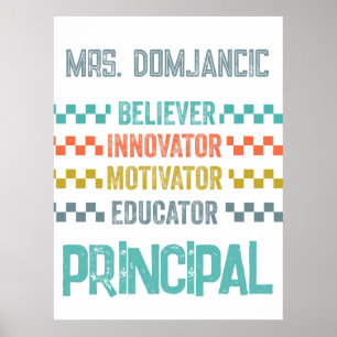 Poster Crente, Inovador, Motivador, Diretor Educador