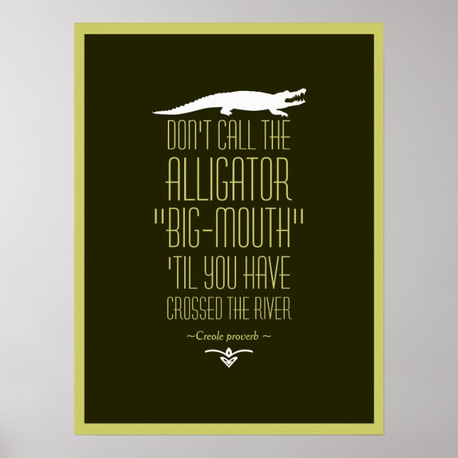 Poster Creole Proverb (Frente)