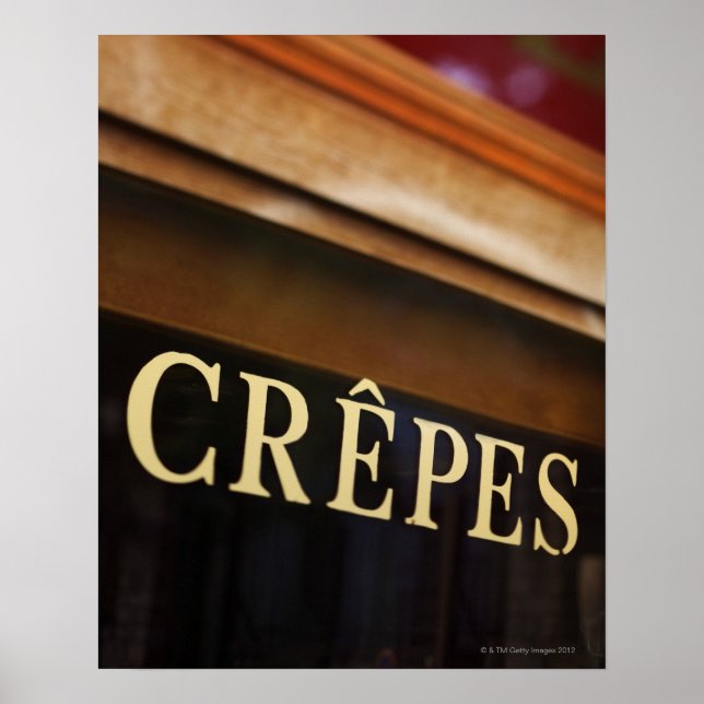 Poster Crepes, Paris (Frente)