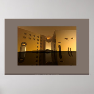 Poster Crepúsculo amarelo…