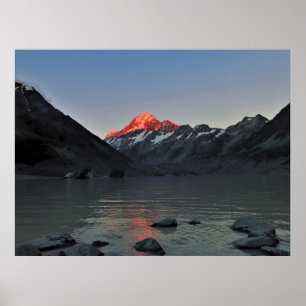 Poster Crepúsculo em Aoraki