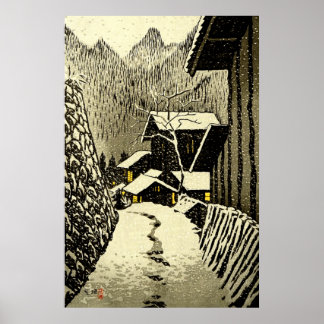 Poster Crepúsculo em Minakami Kasamatsu Shiro 1958