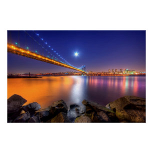Póster Crepúsculo, George Washington BridgePalisades, NJ