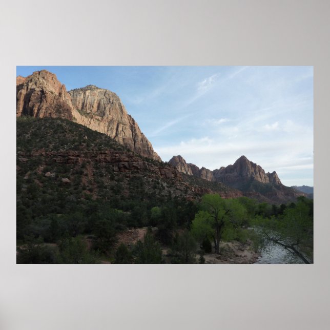 Poster Crepúsculo na Canyon Junction no Parque Nacional d (Frente)