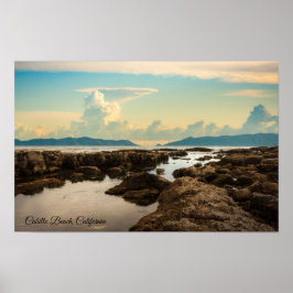 Poster Crepúsculo nas Piscinas de Maré na Praia de Cabril