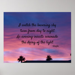 Poster Crepúsculo - Poesia Arte