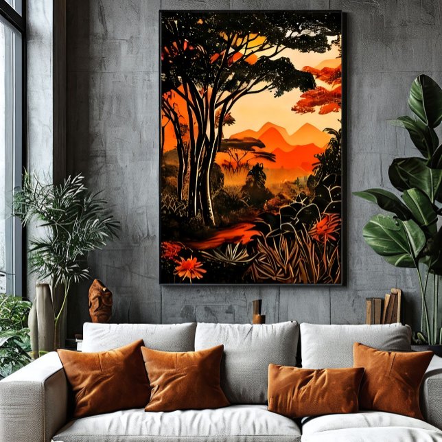 Poster Crepúsculo tropical (Criador carregado)