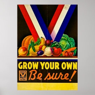Póster Cresça seu próprio jardim de vitória